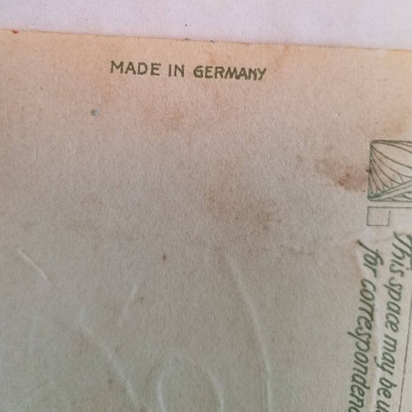 HALLOWEEN POSTCARD 1910 Vintage Made In Germany Wi - Picture 8 of 9